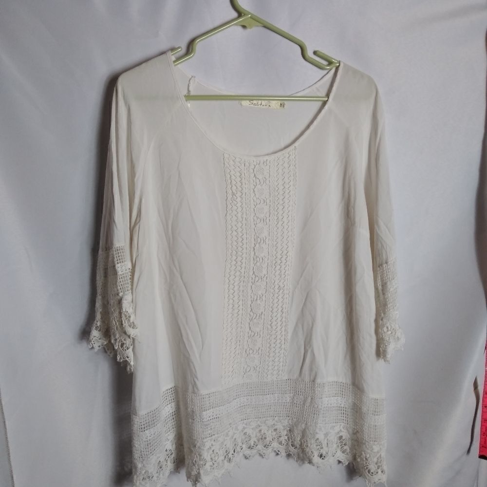 Solitaire cotton tunic 